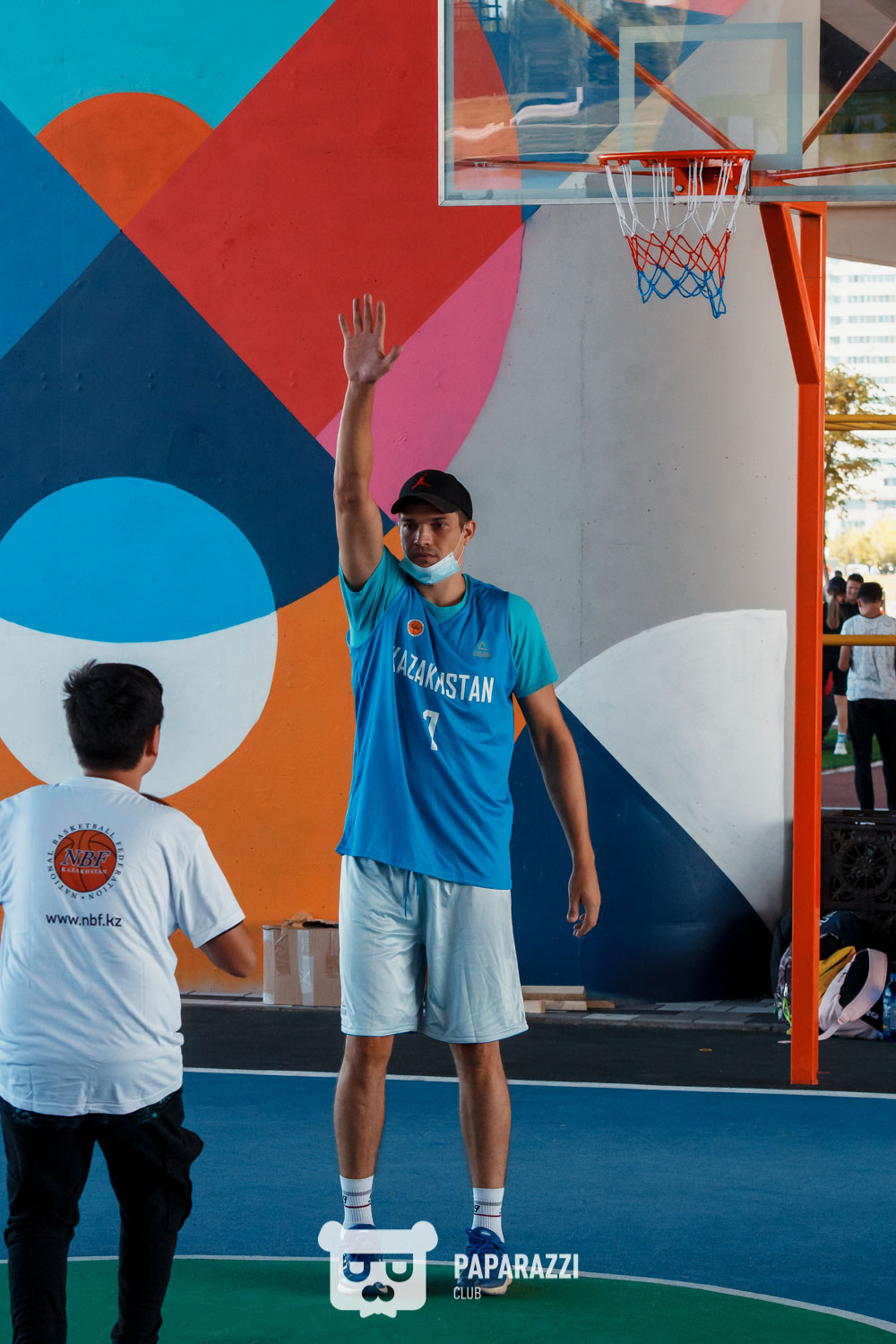 Презентация новой уличной баскетбольной площадки под мостом "Аркар"